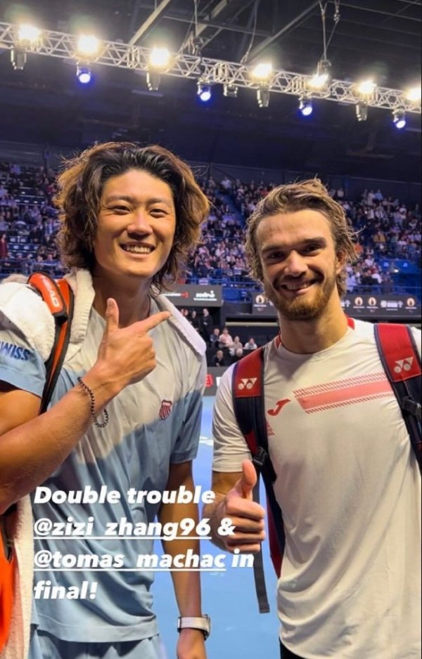 张之臻勇夺马赛站男双冠军 中国大陆男网再冲破