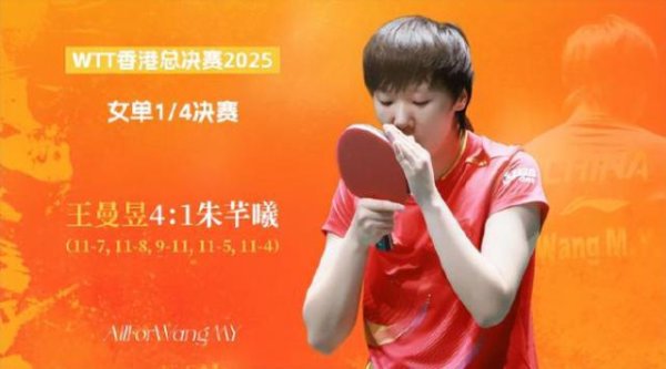 王曼昱100胜里程碑！带腰伤血战仍势不成挡 韩媒：对韩乒已45连胜