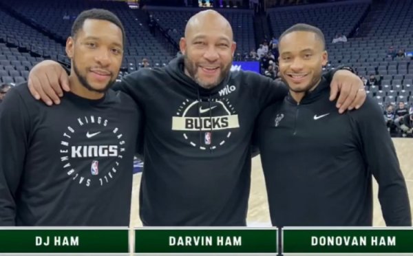 父子同台！雄鹿VS国王比赛 哈姆父子三东谈主动作对阵两边同场竞技